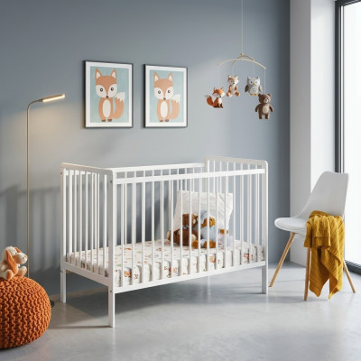Baby bed bedroom children's bed furniture children's room designer white furniture new