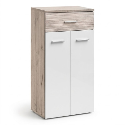Modern luxury gray wooden wardrobe