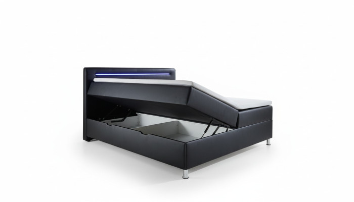 Box spring bed double bed upholstered furniture artificial leather designer double luxury design