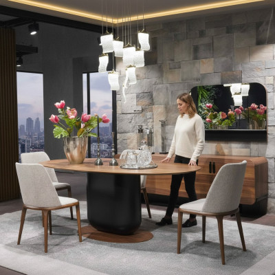 Dining room complete set dining table chairs dining room set dining group wood table 5-piece set