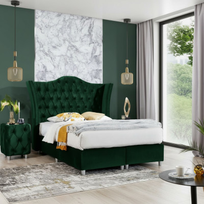 Bedroom bed nightstands complete set design furnishings luxury furniture
