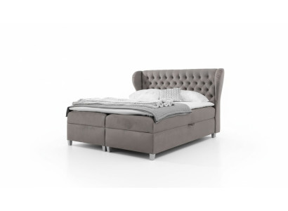 Chesterfield box spring bed luxury bedroom furniture modern upholstered bed