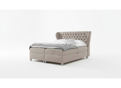 Luxury double bed Chesterfield bedroom furnishings upholstered bed modern furniture