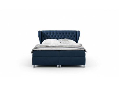 Luxury Box Spring Bed Bedroom Bed Upholstered Bed Modern 160x200cm Wood