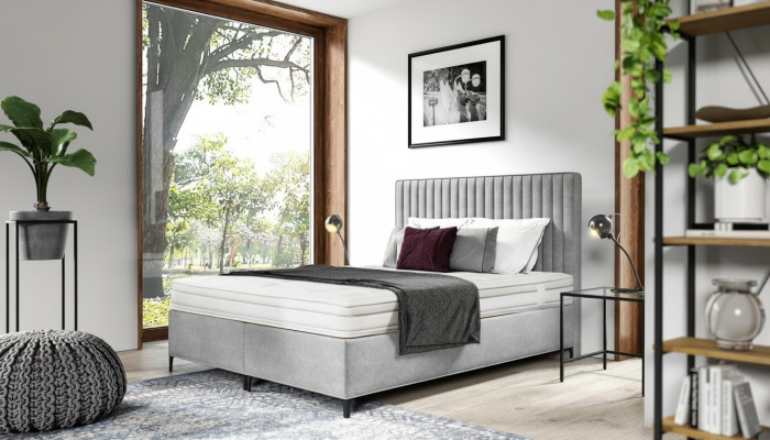 Upholstered bed bedroom bed luxury new design modern wood furniture textile