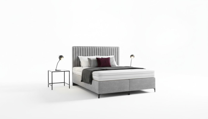 Upholstered bed bedroom bed luxury new design modern wood furniture textile