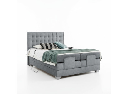 Modern gray bed double bed 160x200cm bedroom design modern decor