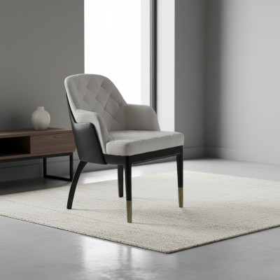 Chair with armrests designer luxury furniture dining room new furnishings