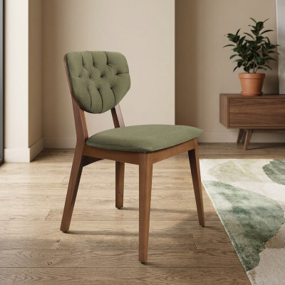 Chesterfield dining chair padded chairs luxury furniture upholstered seat