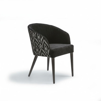 Chair with Armrests Designer Luxury Dining Room Upholstered Seat Wood Furniture