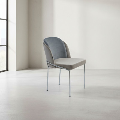 Designer chair luxury gray chairs new furniture dining room upholstery interior