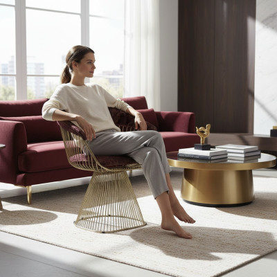 Chair with armrests designer modern furniture luxury armchair upholstered chair