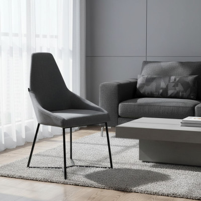 Designer chair furniture modern upholstered chair gray dining chair new furniture