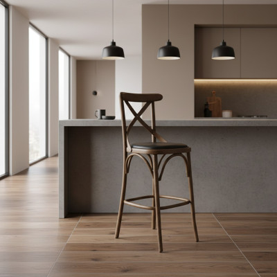 Designer bar stool modern wood chair furniture dining room chair furnishings