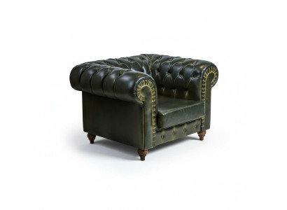 Chesterfield Armchair Green Modern Design Seat New Furniture Living Room