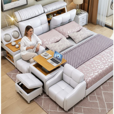 Multifunction Bed Modern Hotel Bed Multifunction Sound 180x200 Bluetooth