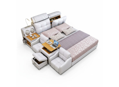 Multifunction Bed Modern Hotel Bed Multifunction Sound 180x200 Bluetooth
