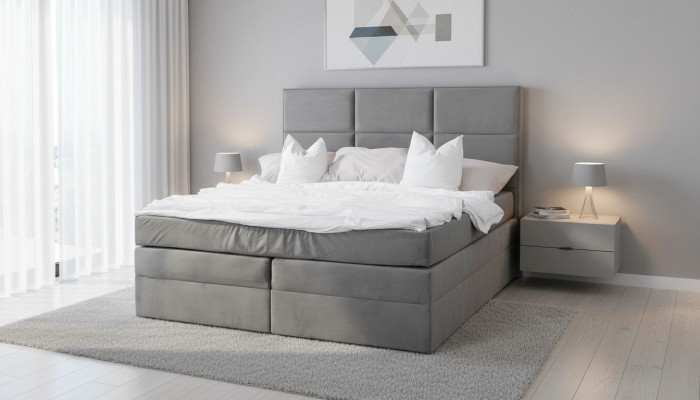 Double bed upholstered beds fabric bed design luxury furniture 180x200 bed frame