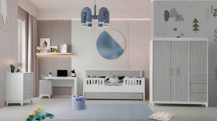 4-piece children's room ensemble: Complete furniture set for perfect furnishing