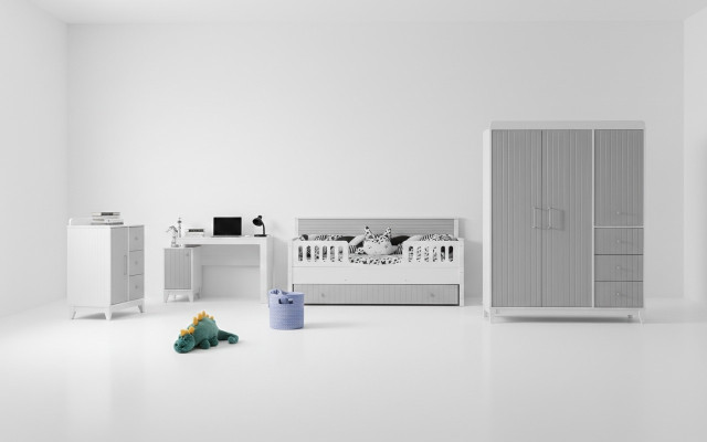 4-piece children's room ensemble: Complete furniture set for perfect furnishing