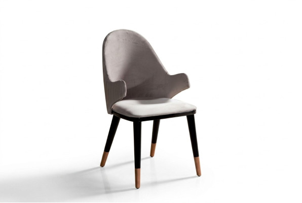 Stylish chair gray color comfortable upholstered furniture for the dining room new