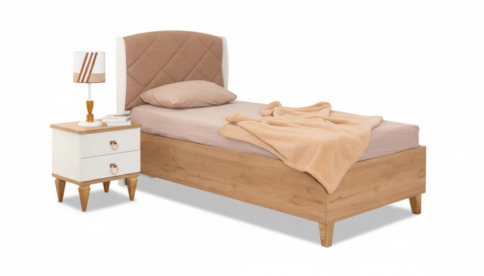 Brown cushion children's bed designer functional bed pull-out beds