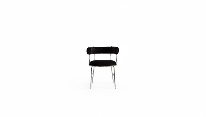 Designer black bar stool luxurious dining room metal frame chairs