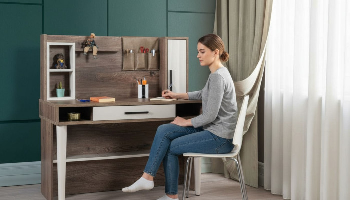 Modern wood desk luxurious children's room designer tables new