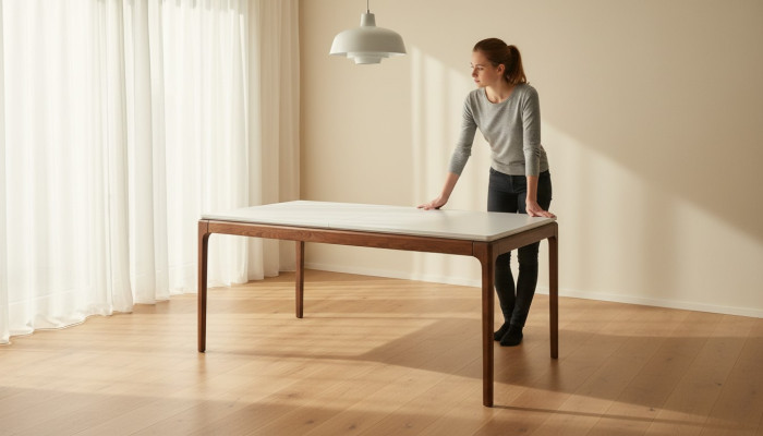 Exclusive designer dining table modern furniture in dining room white design