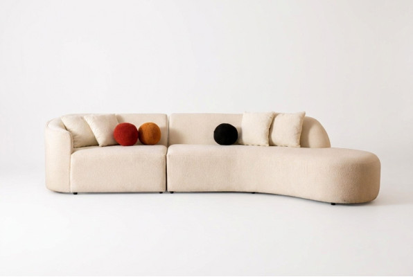 Designer white couch sofa corner sofa L-shape modern furniture living room corner set