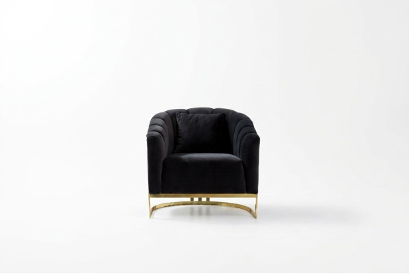 Exclusive Chair Luxury Black Elements Stainless Steel Lounge Club Furniture