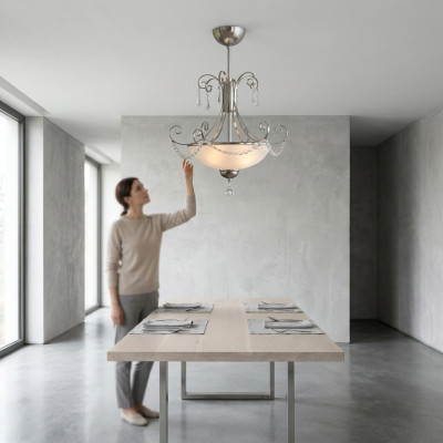 Chandelier crystal new chic luxury and interior for the living room