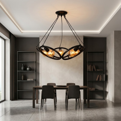 Ceiling lamp A chic lamp for the living room or bedroom new black