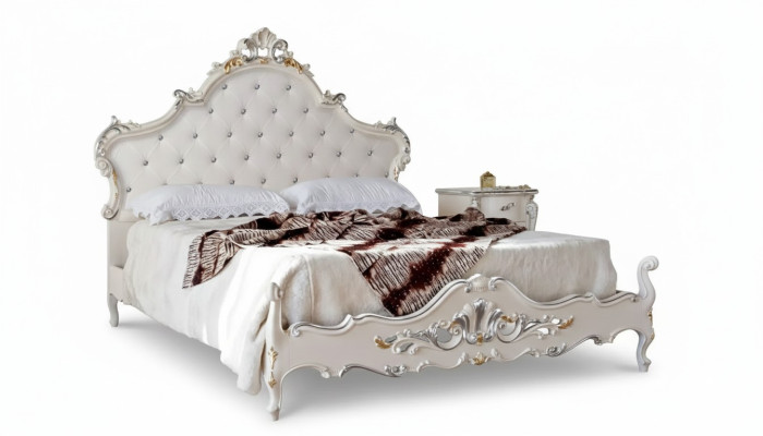 Bed Upholstery Design Luxury Double Beds Chesterfield Wood Furniture Cabinets