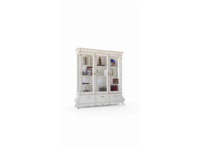 Wooden display cabinet luxury cupboards classic sideboard furniture Italian 185x50cm
