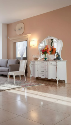 Dresser mirror drawers luxury shelves furniture group new set 2-piece