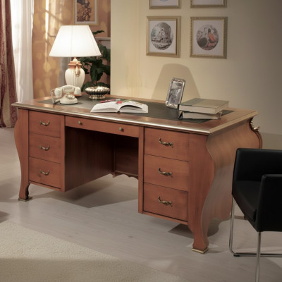 Office desk classic design writing desk brown wood table furniture