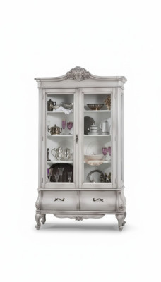 Wood display cabinet white sideboard design cabinets Italian furniture cabinet