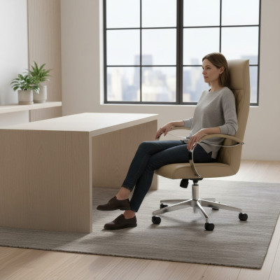 Modern comfortable swivel chair furniture beige office chair gaming chair office chair new