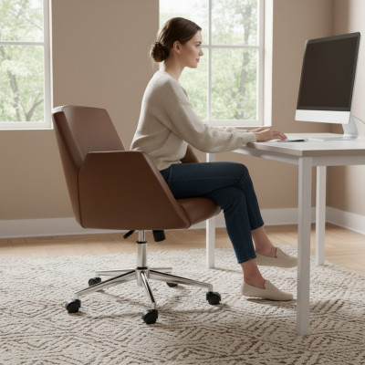 Office Chair Brown Gaming Chair Office Chair Desk Swivel Chair Executive Chair