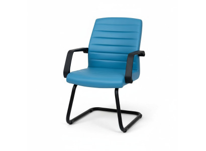 Waiting room office practice law office furniture blue leather chairs conference chair