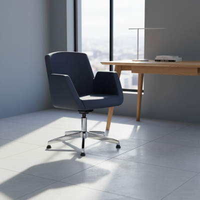 Chair Upholstery Faux Leather Office Chairs Modern Computer Chairs Furniture Black