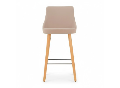 Modern bar stool chair designer wood dining chair stool bar beige new