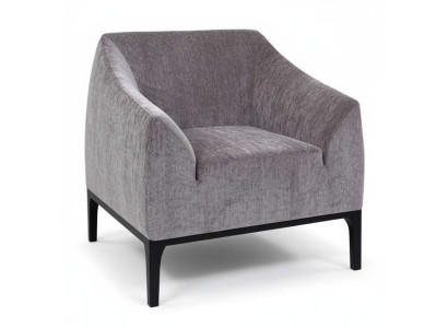 Gray living room armchair upholstered armchair single-seater modern recliner