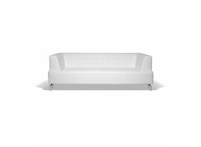 White two-seater luxury sofa modern 2-seater club sofa lounge couch new