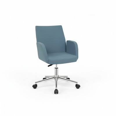 Blue office chair, designer desk swivel chair, luxury executive chair, new