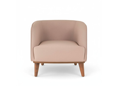 Beige armchair upholstery living room single-seater designer lounge relaxation chair