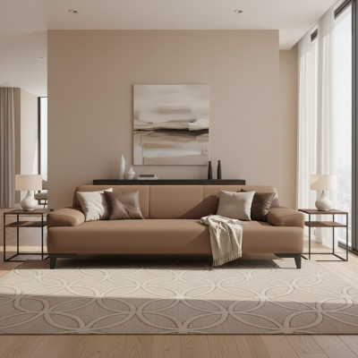 Brown two-seater living room upholstery 2-seater modern 2-seater couch new