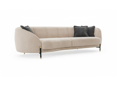 Couch Upholstery Beige Design Sofa 4 Seat Sofas Textile Design Sofa Furniture New