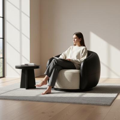 Modern armchair design couch sofa seat luxury relax textile lounge upholstery new